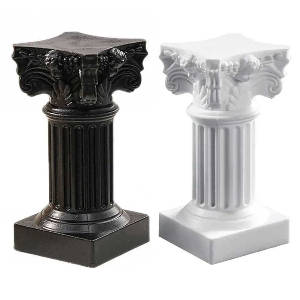 Roman Pillar Greek Column Statue Pedestal Candlestick Stand Figurine Sculpture Indoor Home Dinning Room Garden Scenery Decor