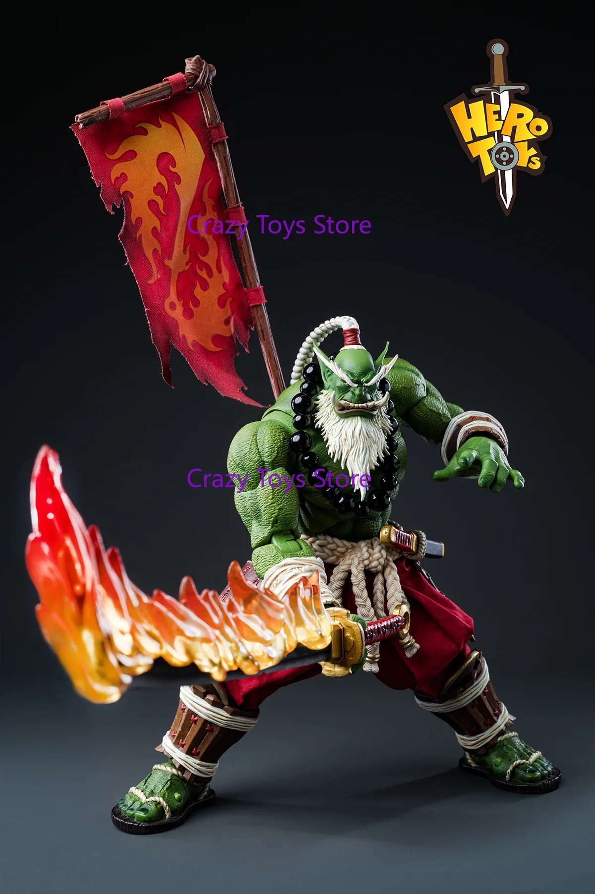 

In Stock Hero Toy Samuro Samuro Master Swordsman Orc 8 Inch 20cm Action Figure Toy Doll Model Collectible Model Gift
