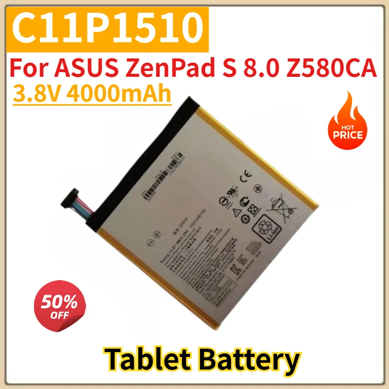 C11P1510 Battery 3.8V 4000mAh for ASUS ZenPad S 8.0 Z580CA Tablet High Quality Replacement Battery