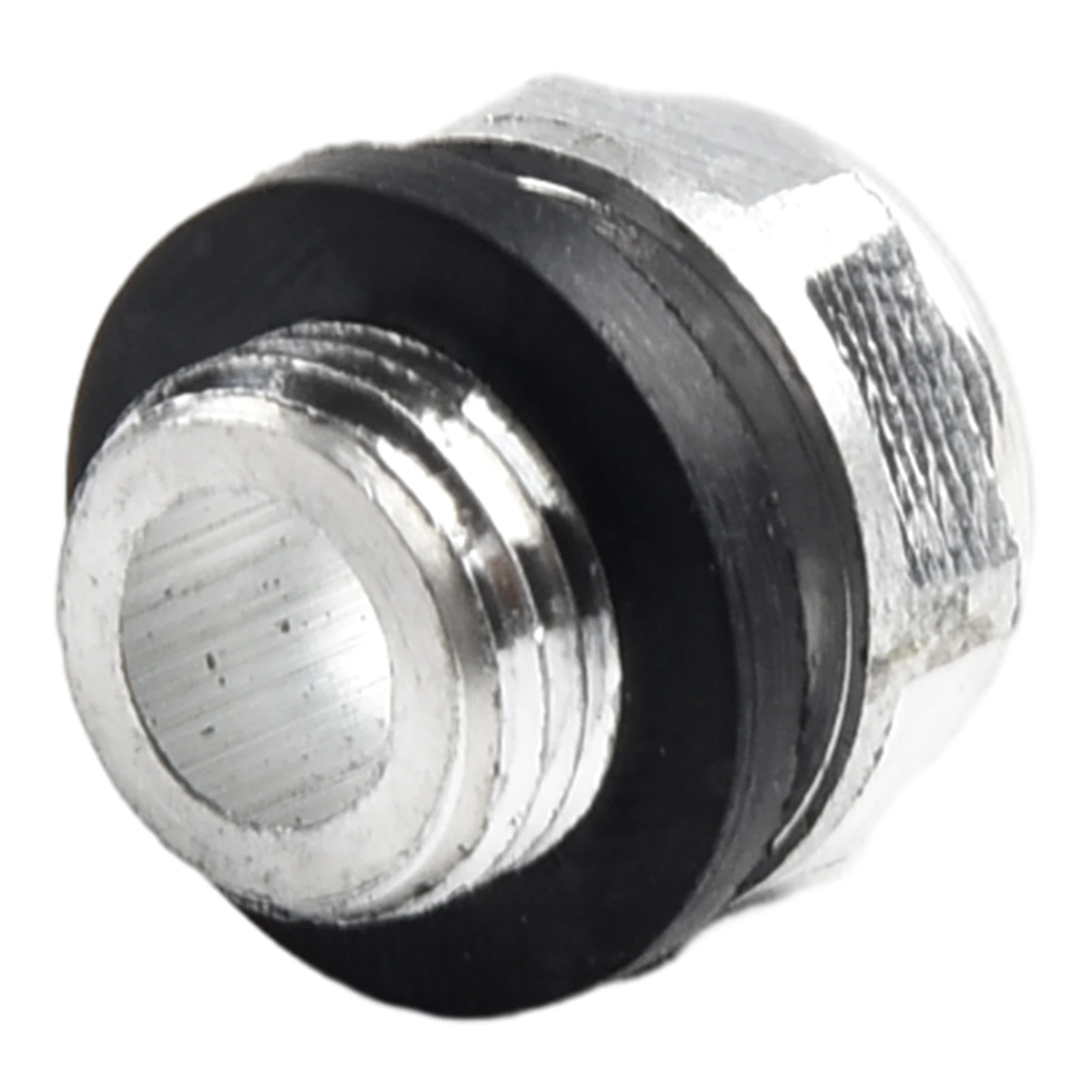 Home Oil Mirror Sight Glass Hexagon Socket Air Compressor Strong Aluminum Easy Installation External Level Liquid