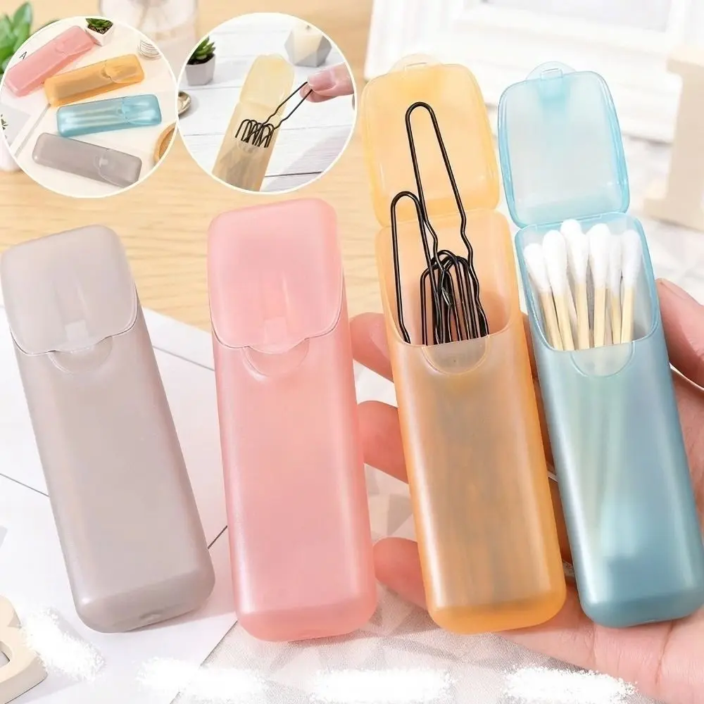 Multifunctional Portable Toothpick Box Transparent Classification Mini Storage Boxes Small Parts Organizer Travel
