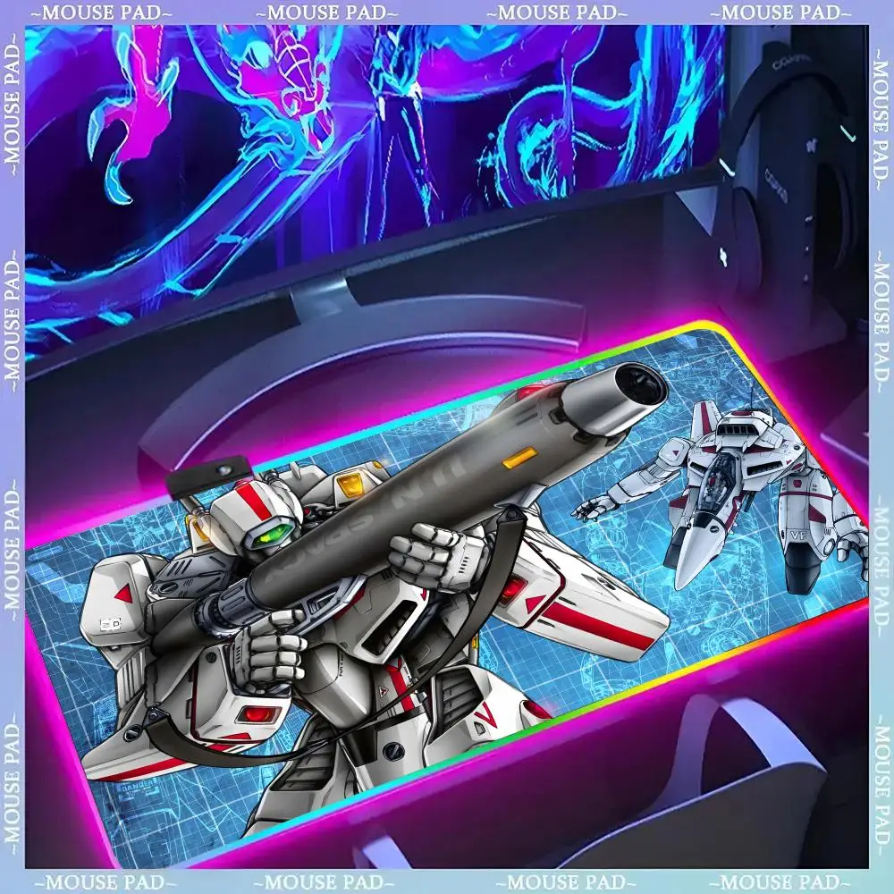 

Robotech Mouse Pad Gamer Luminescence Led Mouse Pad Gaming Table Rgb Deskmat Keyboard Pc Mousepad