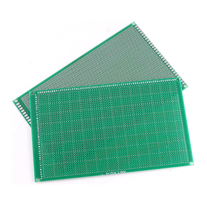 Placa de circuito impreso Universal, Kit de placa de pruebas PCB, 10 piezas, verde, 9x15cm