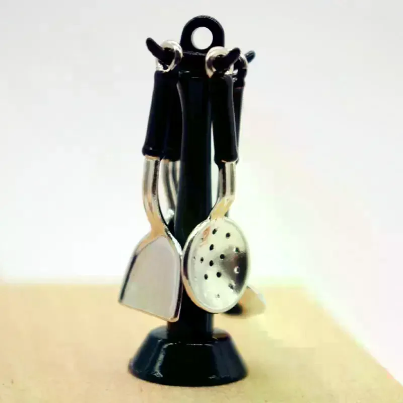 6개입 어린이 역할 놀이 장난감 인형집 주방 도구 세트 미니어처 모델 주방 액세서리