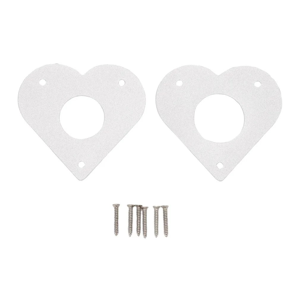 2 Sets Silver Bird House Guard 28mm Diameter Hole Aluminum Metal Bird House Guard Galvanized Screws 32mm Diameter Hole