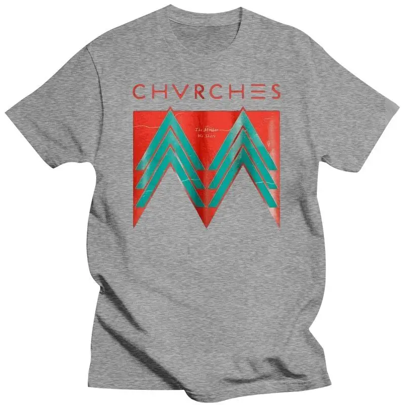 Men summer t-shirt funny print short sleeve CHVRCHES Band Scotland Synthpop Band T-shirt Cotton  Brand New male top tees