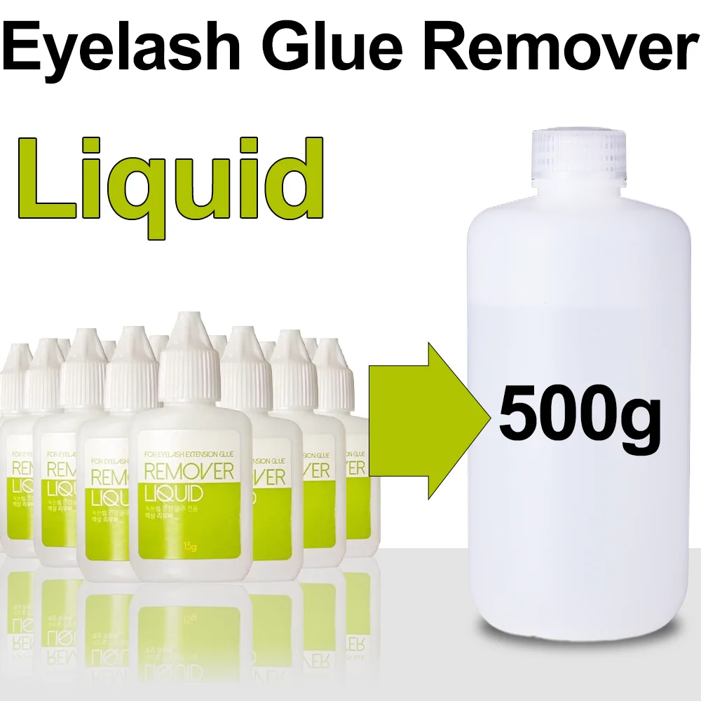 500g Liquid Remover for Eyelash Extensions Original Korea Eyebrow Glue Lash Removal Liquid Eyelash Glue Remover Makeup Tools