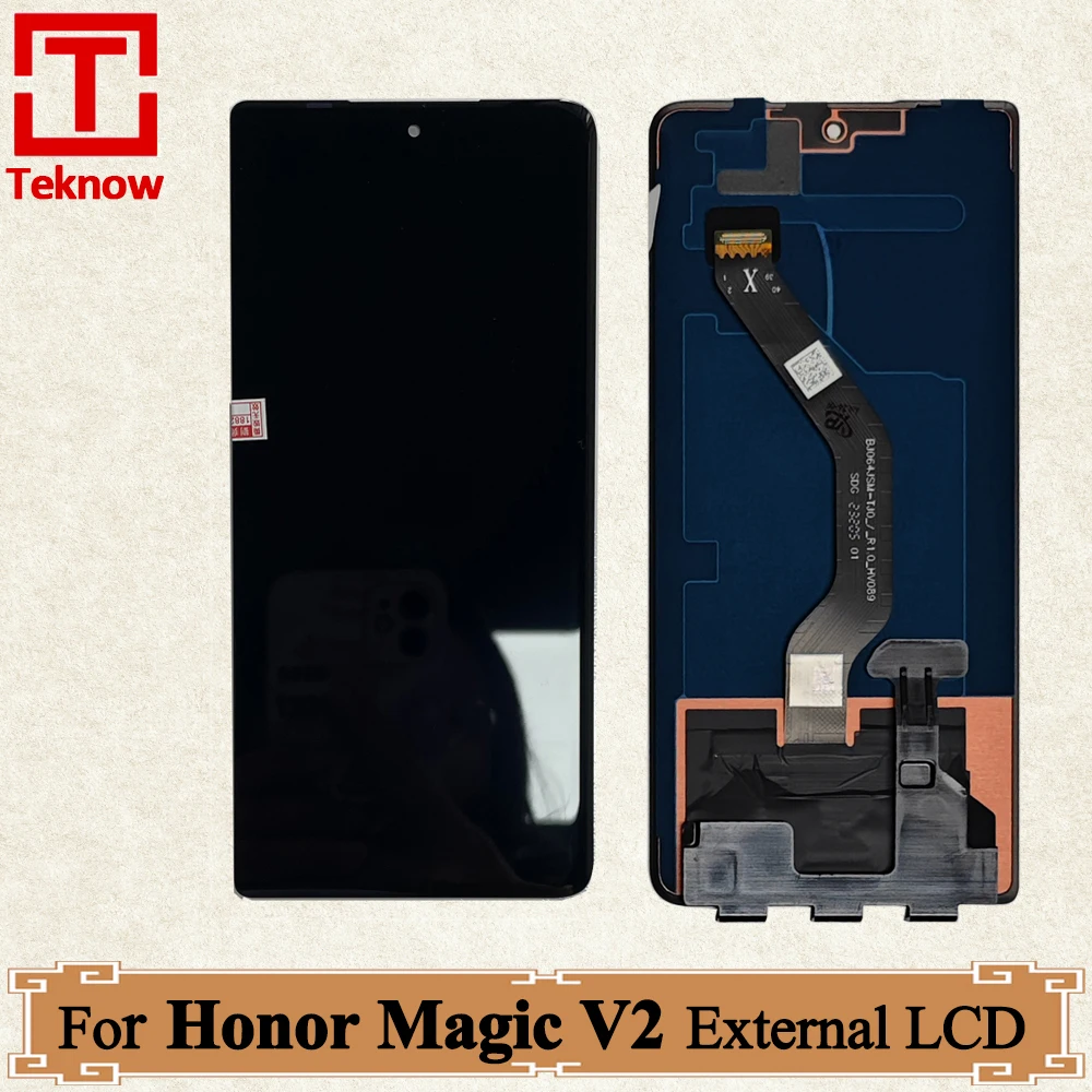 

Оригинальный внешний экран 6,43 дюйма для Huawei Honor Magic V2, ЖК-дисплей VER-AN10 VER-N49, маленький ЖК-дисплей, цифровая сборка, замена