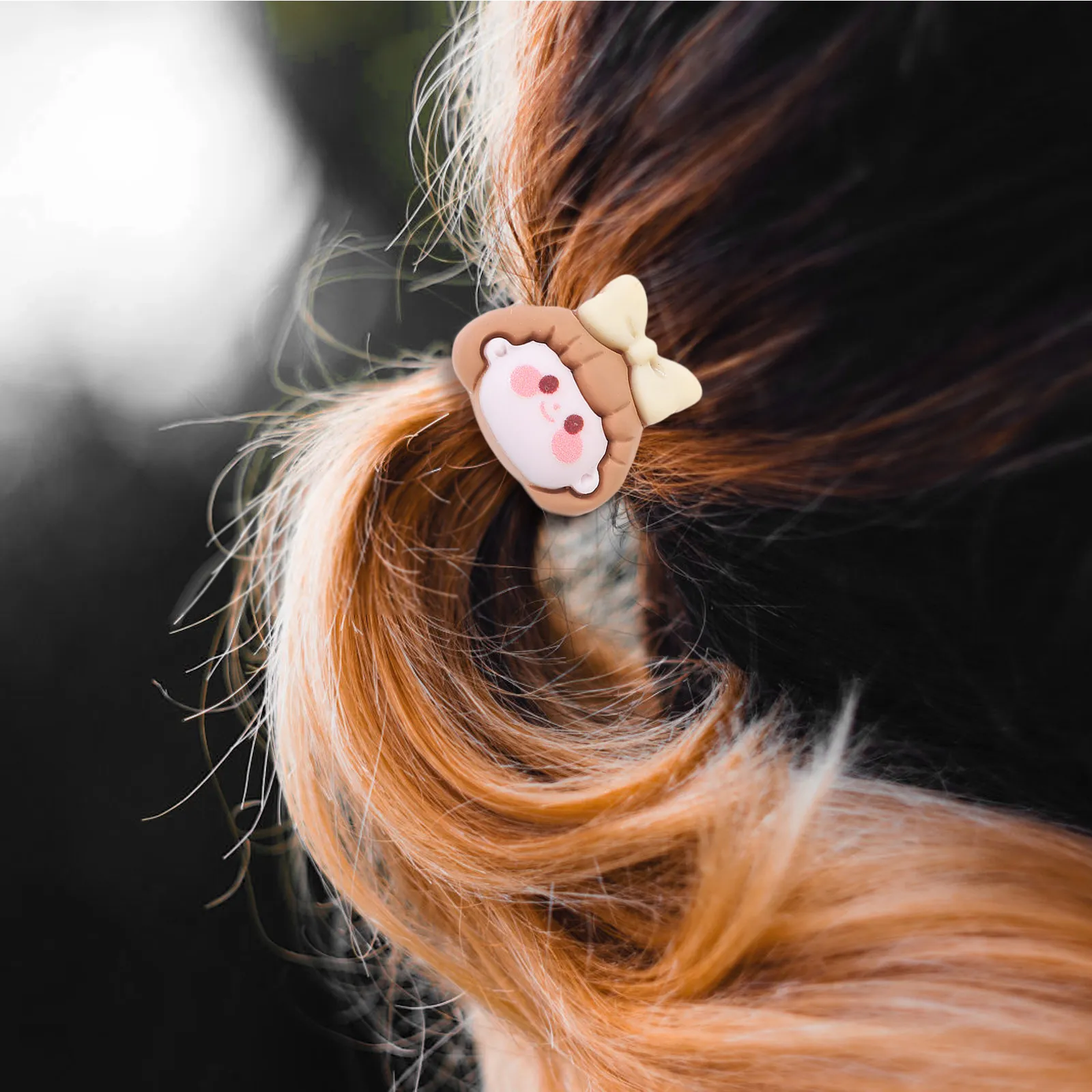 

5Pairs Flower Bow Hair Ropes Elastic Soft Comfortable Ponytail Holders Hair Ties for Girls Ponytail Holder Tail Holders