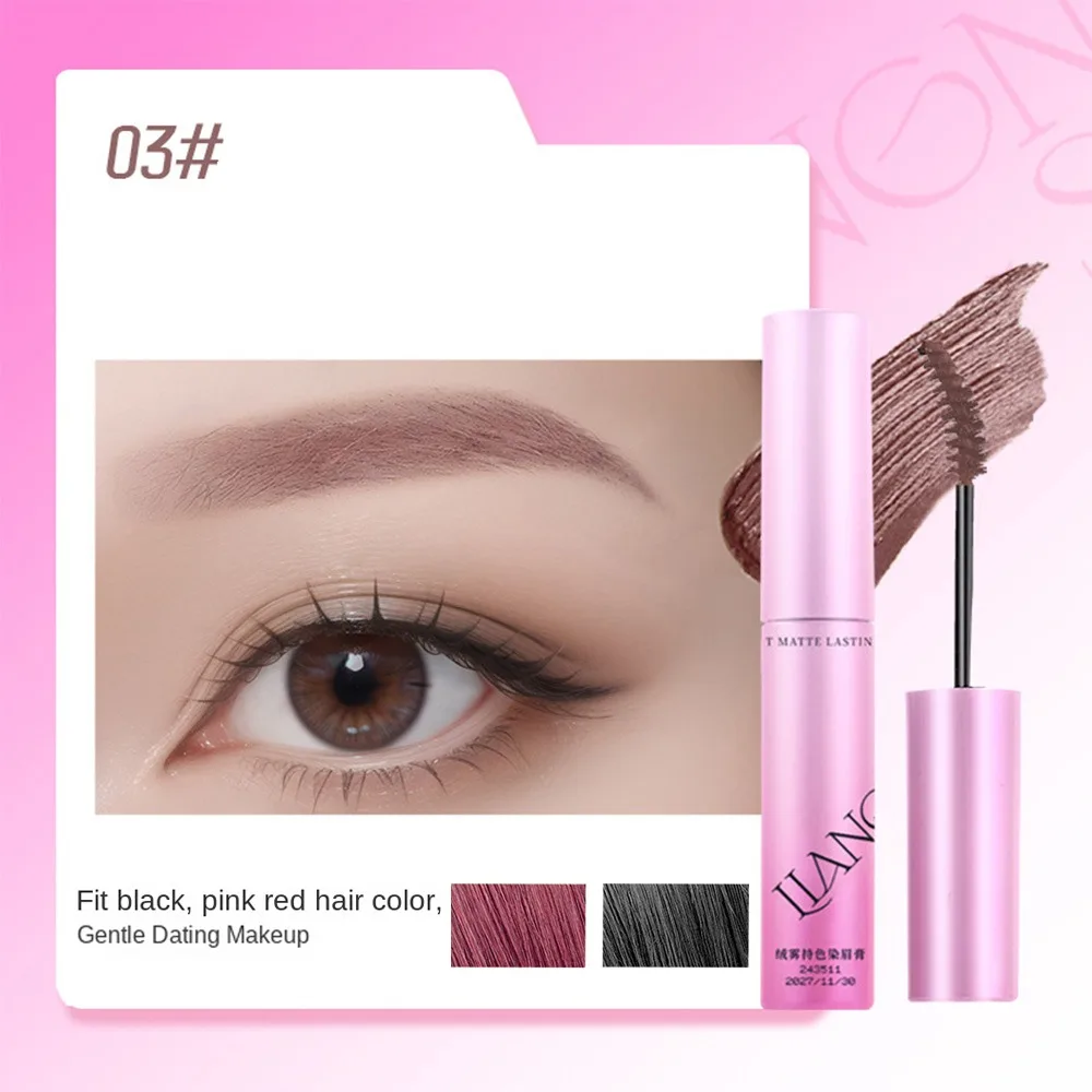 Naturalny krem do brwi w 4 kolorach, nie rozmazuje się, długotrwały, wodoodporny tusz do rzęs, odporny na pot, krem do brwi dla kobiet.