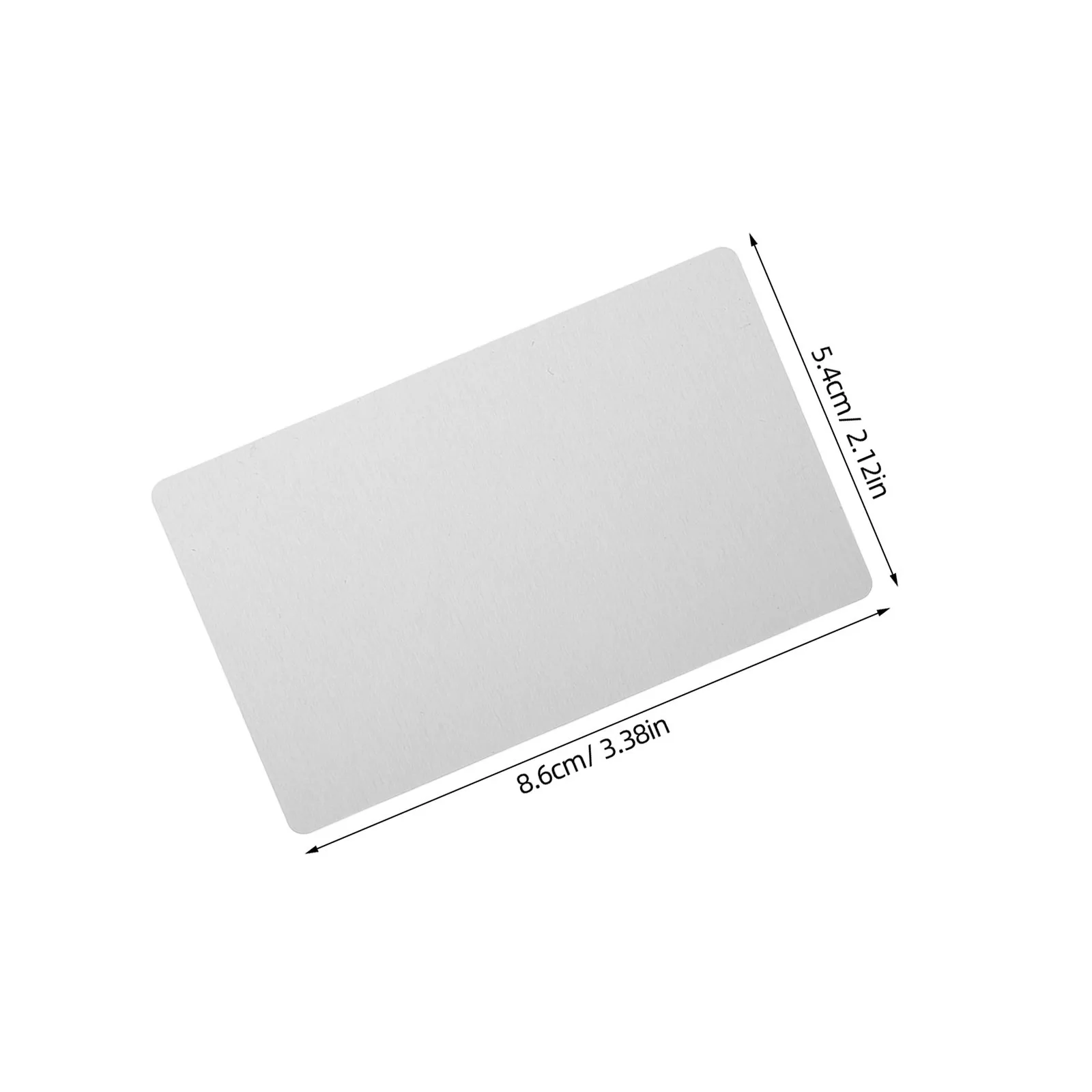 200 قطعة من صفائح الألومنيوم والنقش بالليزر 86X54X0.21 مللي متر الفراغات المعدنية الدقيقة لتقوم بها بنفسك بطاقات الأعمال لوحات اسم المكتب Vip