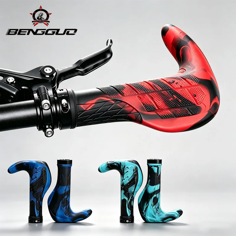 Handgelenkstütze MTB-Griffe Rutschfeste Ergonomische All-Mountain-Bike-Griffe Weiche Komfort-Mountainbike-Lenkerabdeckungen Fahrradgriff