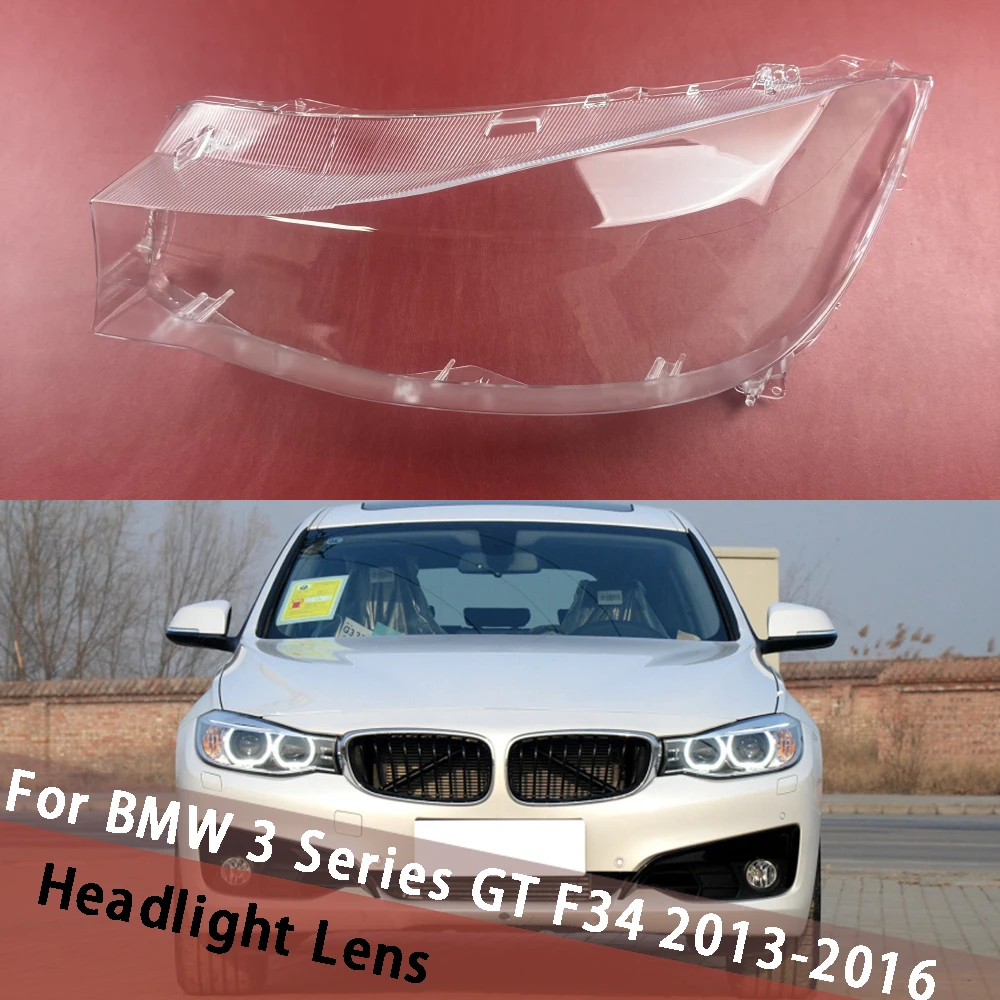 

For BMW 3 Series GT F34 2013 2014 2015 2016 Front Headlight Cover Lampshade Transparent Headlamp Shell Lens Housing Plexiglass