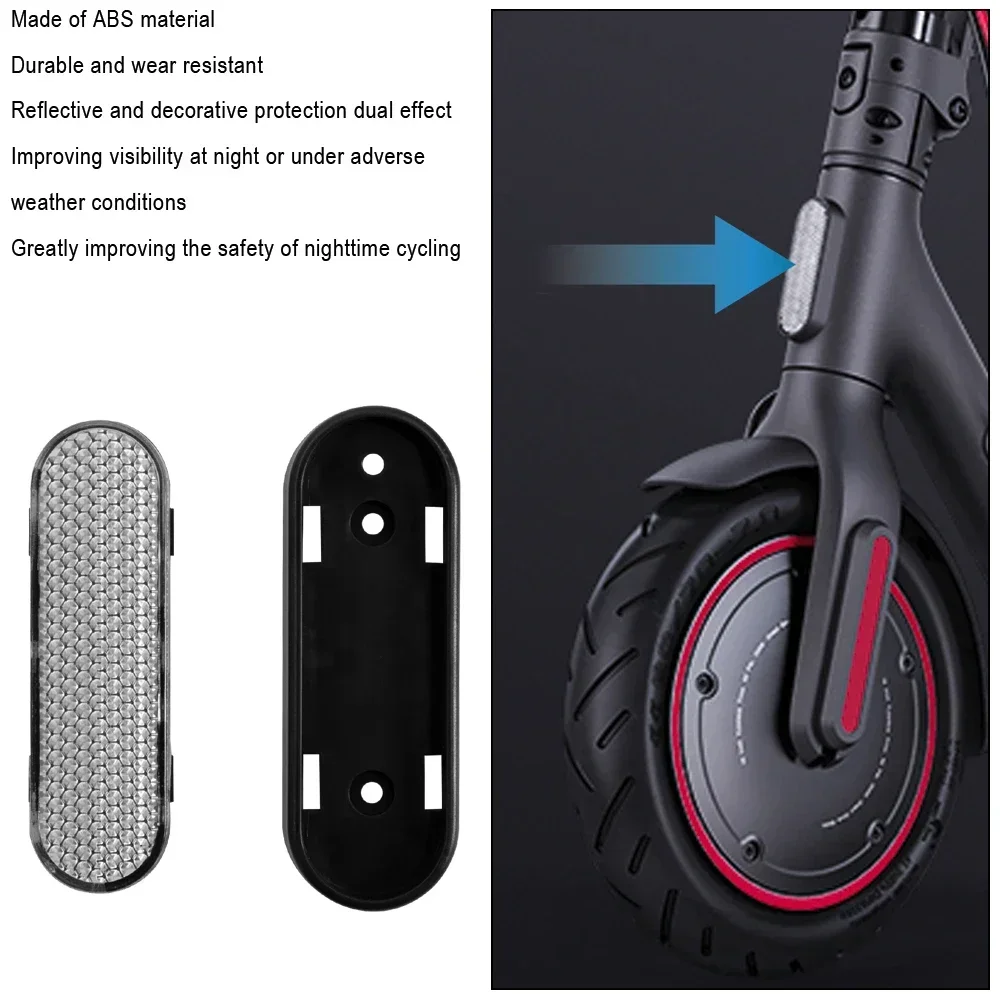 ABS Night Warning Reflective Strip For Xiaomi Mi4 Pro Electric Scooter 4 Pro Front TubeKickscooter Safety Reflector Accessories