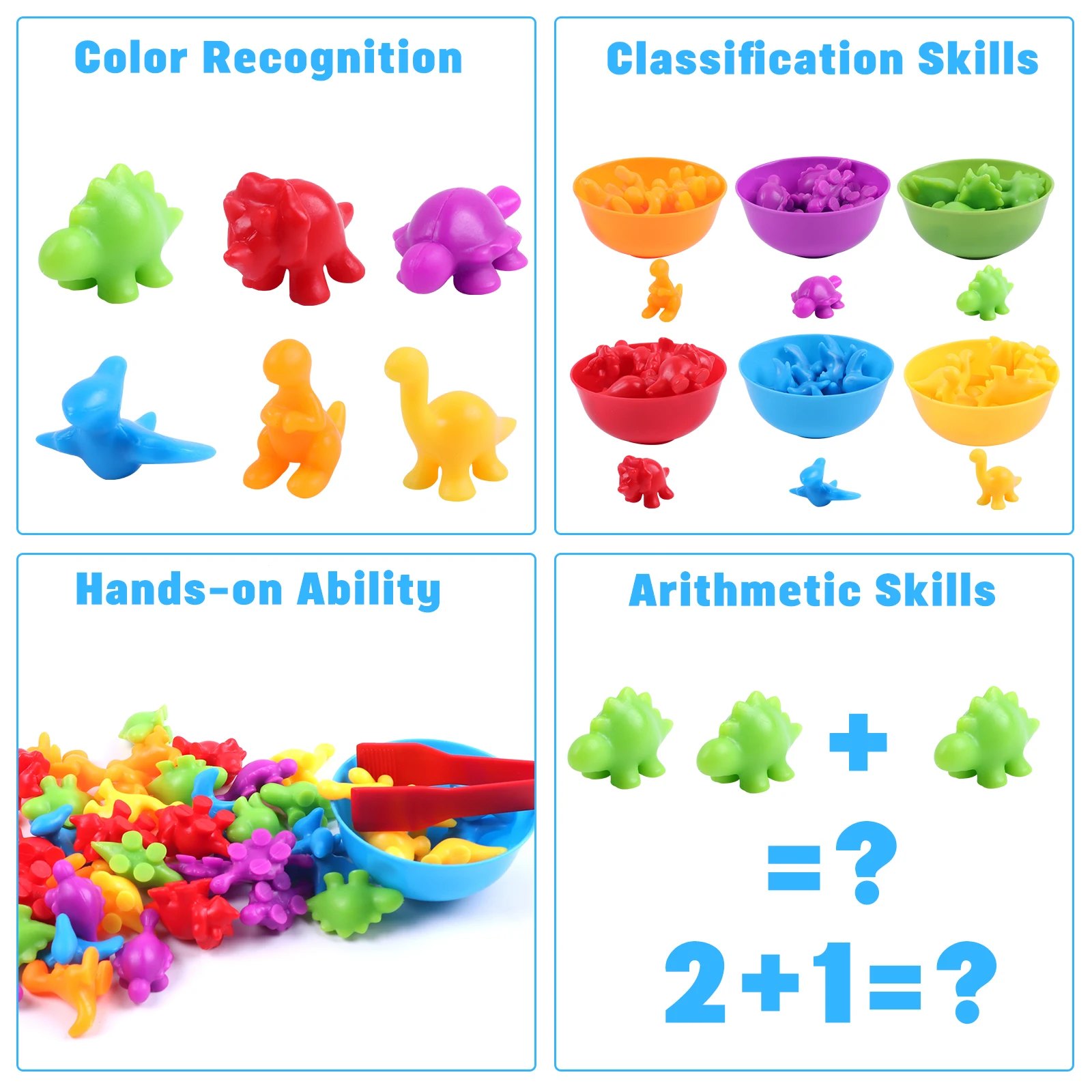 Montessori Learning and Educational Toys for Counting Colours and Classification Activity and Development Toys For 3+ Boys Girls