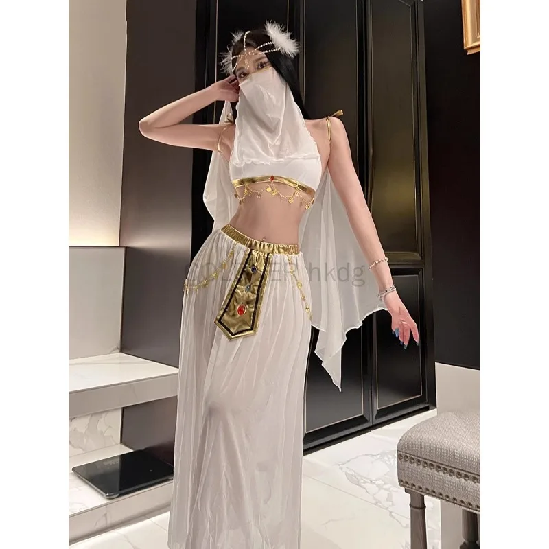 

Фестиваль для взрослых, арабская принцесса, костюм для танца живота, женский индийский танец, Хэллоуин, сексуальная богиня, косплей, нарядная принцесса