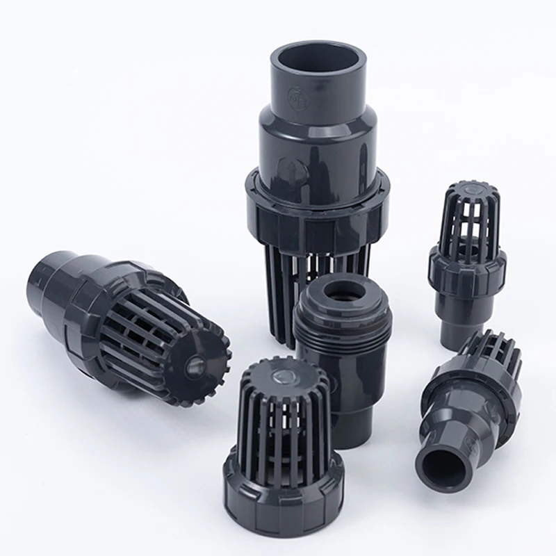 المكبس أسفل تحقق صمام 20/25/32/40/50/63/78 مللي متر مضخة مياه منفذ المياه UPVC تصفية حوض السمك حديقة المنزل سقي أنبوب تركيبات #4