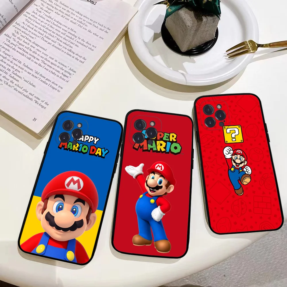 M-Mario B-Bros Game Phone Case For IPhone 16 15 14 11 12 13 Mini Pro XS Max Cover 6 7 8 Plus X Funda Shell