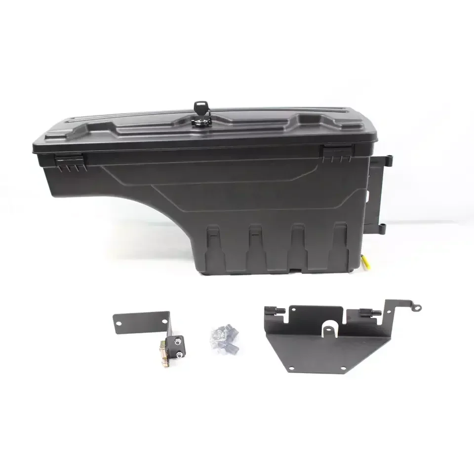 4x4 Pickup Accessories Very Durable Black Storage Boxes Replacement Plastic Tool Box for Hilux D-max Ranger