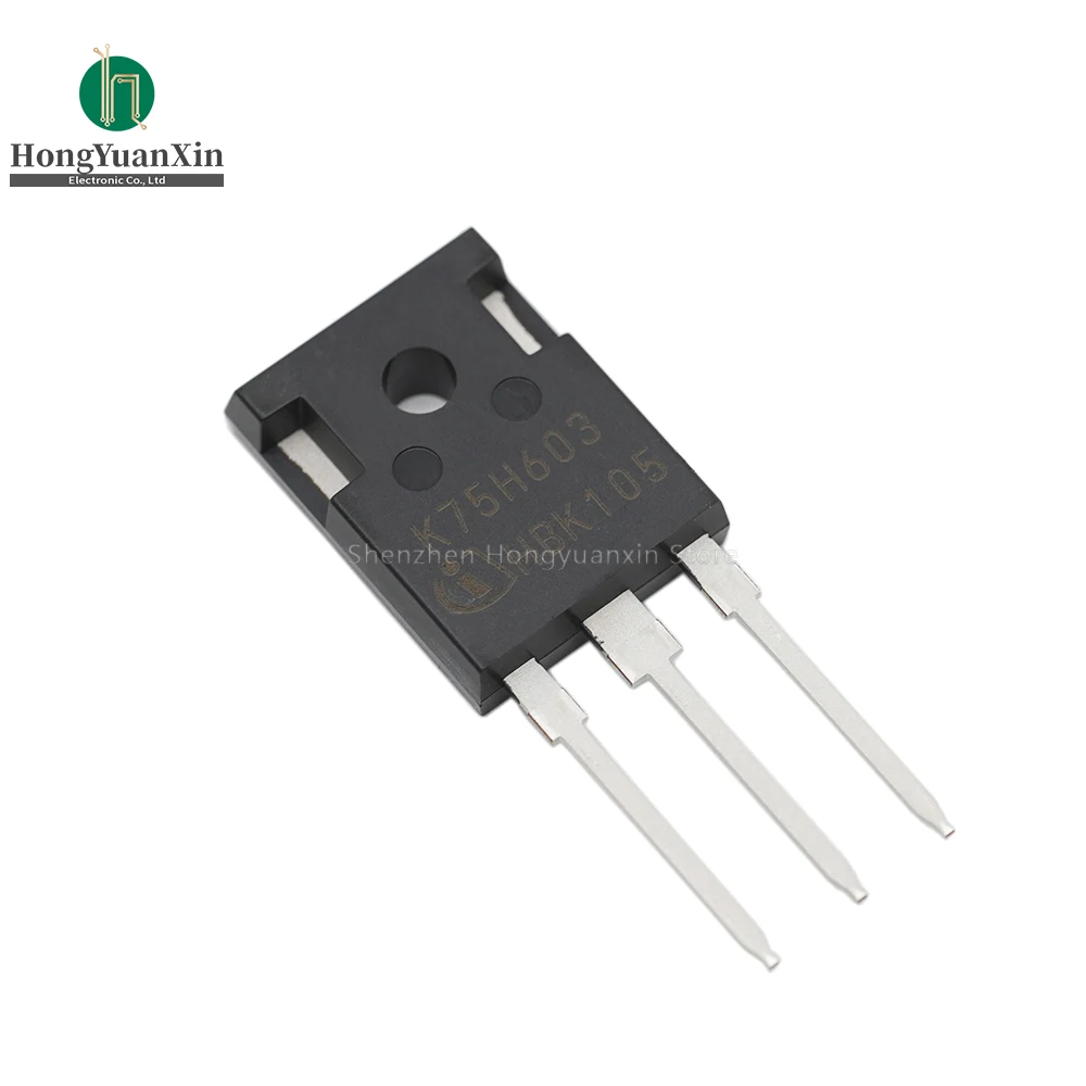 Imagem -03 - Interruptor Original e Conversores de Baixa Perda de Condução Ups K75h603 Ikw75n60h3 600v 80a 428w To247 Igbt Transistor Pcs