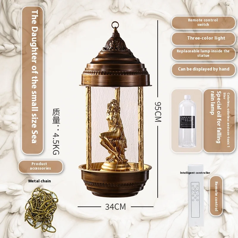 مصباح آلهة المطر السقوط المستوحى من الأساطير اليونانية الرومانسية IP65 مصباح LED مصمم أضواء خارجية ذكية #6