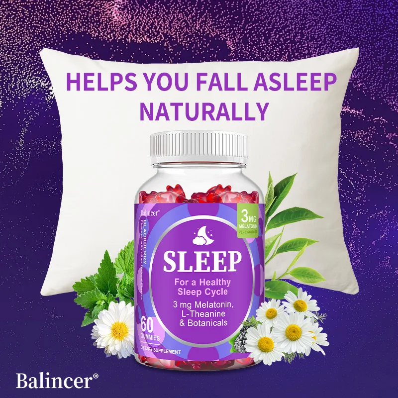 

Melatonin Gummies - 3mg, Improve Sleep Quality and Support Deep Sleep, Relaxation During Sleep, Promotes Falling Asleep Quickly