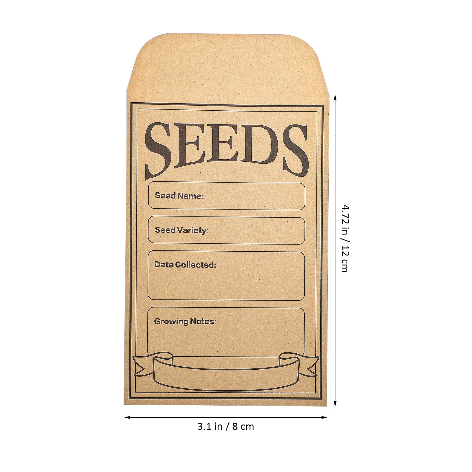 200Pcs Kraft Paper Envelopes Small Brown Mini Envelopes for Seeds Gardening Storage Self Adhesive Packaging Money Cash Deposit