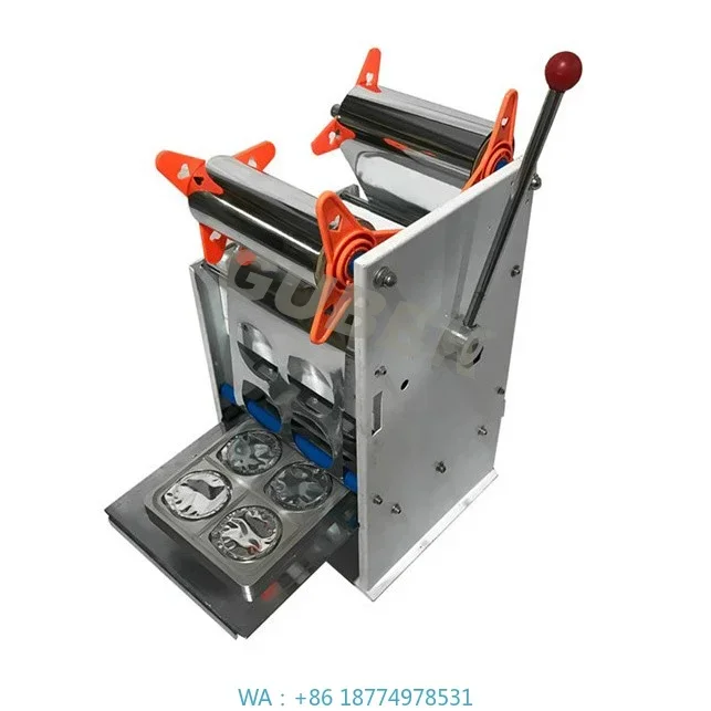 Máquina de Selagem de Recipientes PET Semi-Automática para 4 Copos de Água em PP