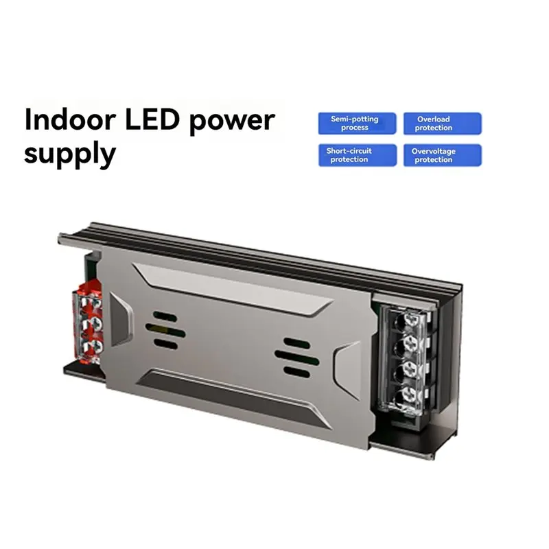AS95 DC 24V Switching Power Supply, LED Driver Transformer, AC176-264V 200W, Ultra-Thin for Light Box Sign Strip