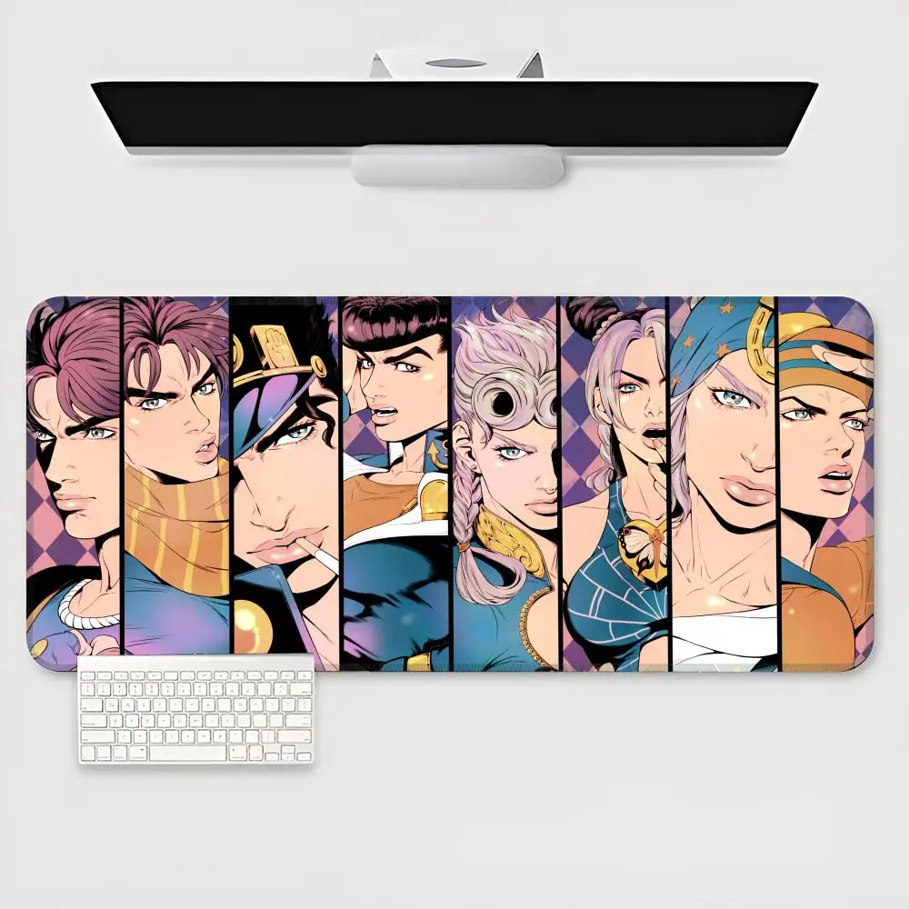 Jojo Bizarre Adventure Mouse Pad E-sports players game teclado XXL Large Computer Laptop Non-slip Keyboard Desk Mat Computer Gam