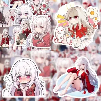 Anime Honkai: Star Rail Clara Adesivos para Laptop, Guitarra, Telefone, Bagagem, Impermeável, Graffiti, Capacete, Decalque de Carro, 48Pcs