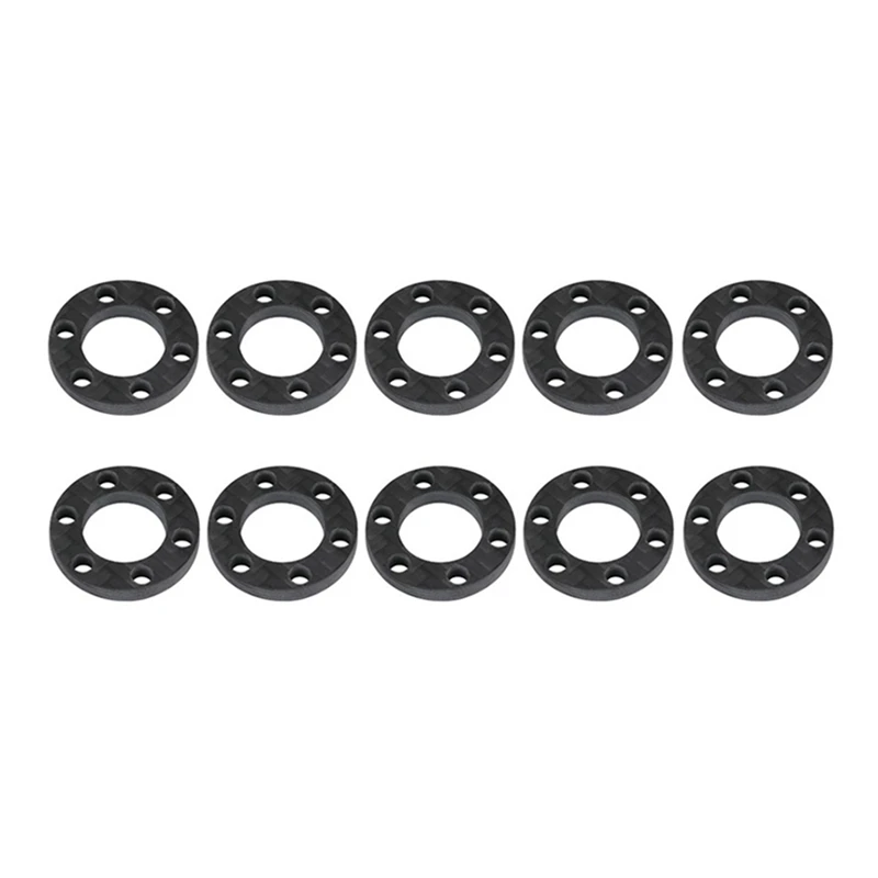 10Pcs Carbon Fiber Wheel Hex Hub Extension Adapter Offset Spacer 3Mm Thickness Fit For 1.9Inch 2.2Inch VP Wheel Rim Hub