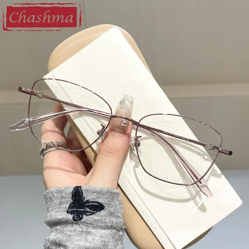 Cat Eye Glasses Frame Myopia Prescription Multifocal Eyewear Progressive Photochromic Anti Blue Ray Lenses Optical Glasses Frame