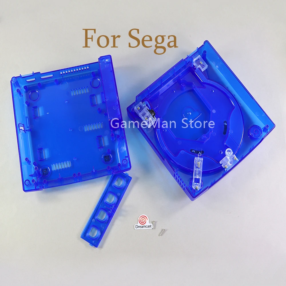 For SEGA Dreamcast DC Retro Video Game Console Housing Shell Transparent Boxes Replacement Plastic Shell Translucent Case