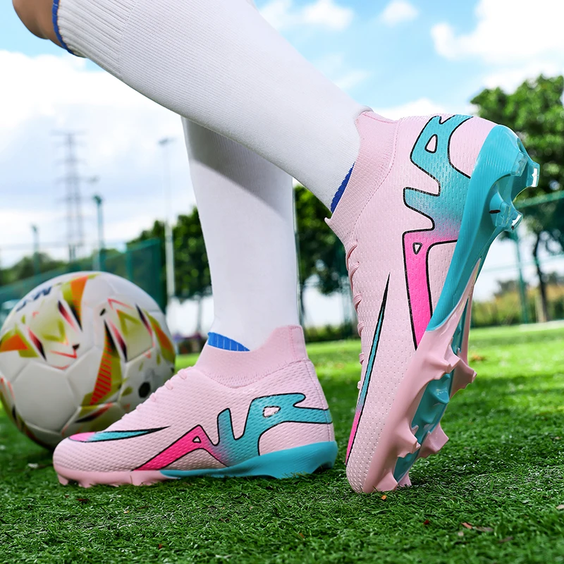 أحذية كرة القدم الأصلية للرجال والنساء FG/TF Society المرابط العشب التدريب الداخلي ملعب كرة القدم أحذية رجل عدم الانزلاق خفيفة أحذية رياضية