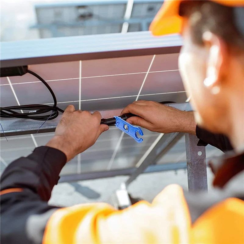 【Preço-gota!】12 chaves de ferramenta de conector solar, ferramenta de montagem de conector de painel solar para conectores, chave solar de plástico sp