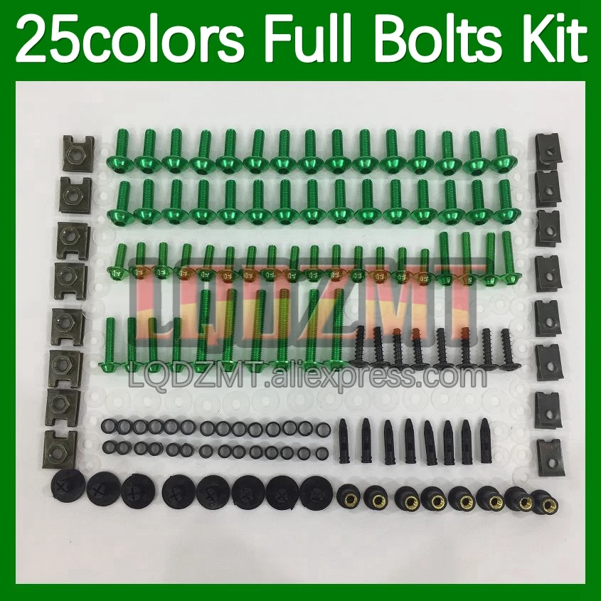 268pcs Body Bolt Full Screws Kit For SUZUKI SV650S SV1000S SV 650S 1000S 00 01 02 03 2004 2005 2006 2007 Fairing Bolts screw Nut