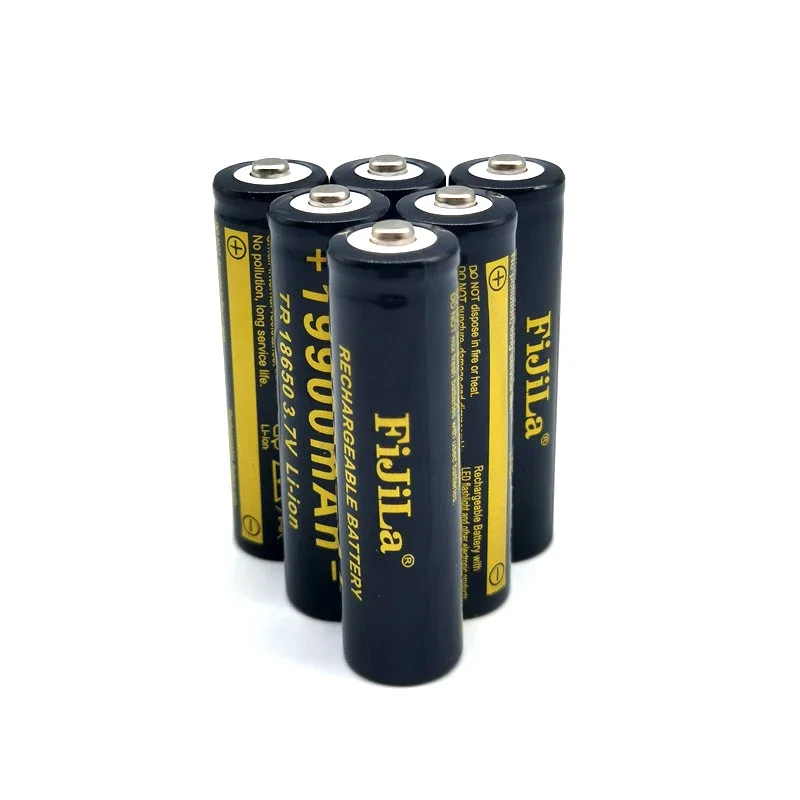 100% brand new 18650 lithium battery torch 18650 rechargeable battery torch + 201 charger 3,7 V