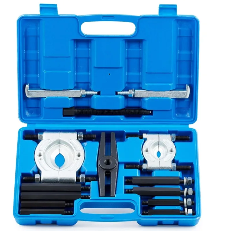 12/14 Pcs Double Disc Puller Separator Combination Mechanical Puller Butterfly Puller Chuck Outer Bearing Remover