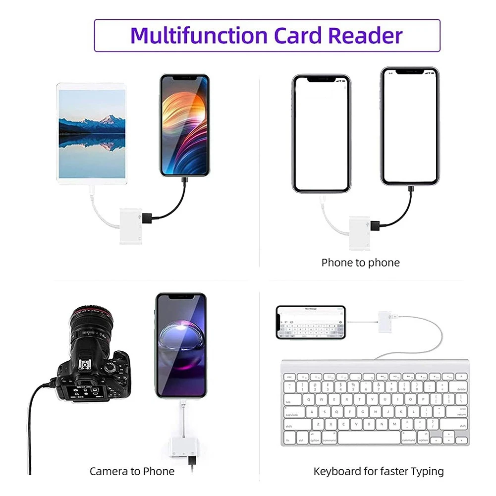 GFR5-USB C to Micro-SD TF Memory Card Reader, 3-In-1 for Galaxy S10/S9