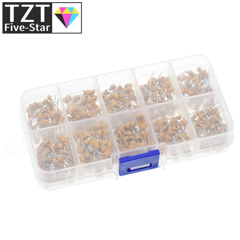 Imagem -05 - Tzt-capacitores Cerâmicos Multicamadas Sortidas Kit Sortimento Conjunto com Caixa de Armazenamento 10 Valores x 50 Pcs 1uf10uf 104-106 50v 500 Pcs por Lote