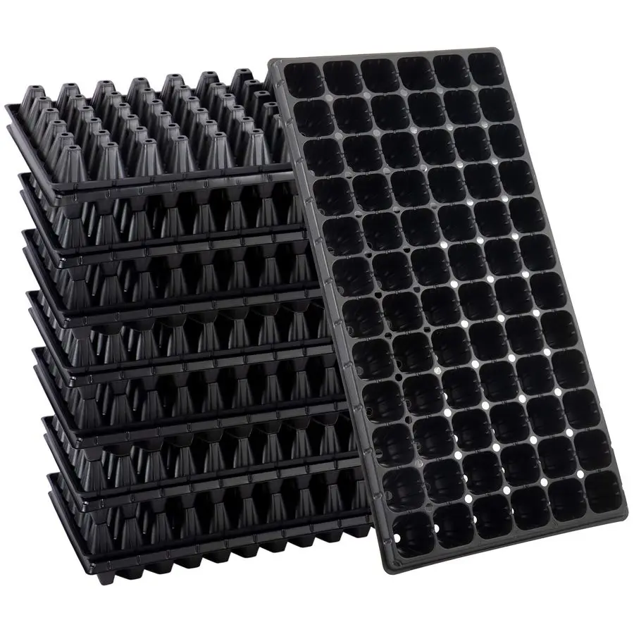 

Seed Starter Tray Fits 1020 Growing Trays 15 Pcs 72 Cell Reusable Seedling Nursery Trays, Thick Gardening Germination Trays with