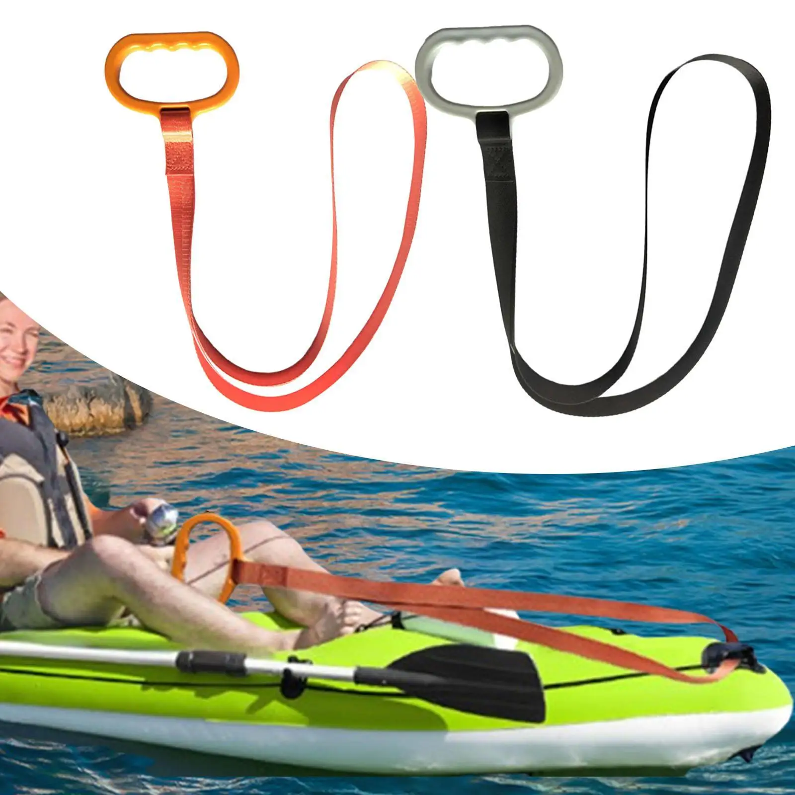 Kayak Standing Aid Dragging Accessories Pull up Bar Handles for Dragging Kayak Fitness Row Attachment Dumbbell Strength Training