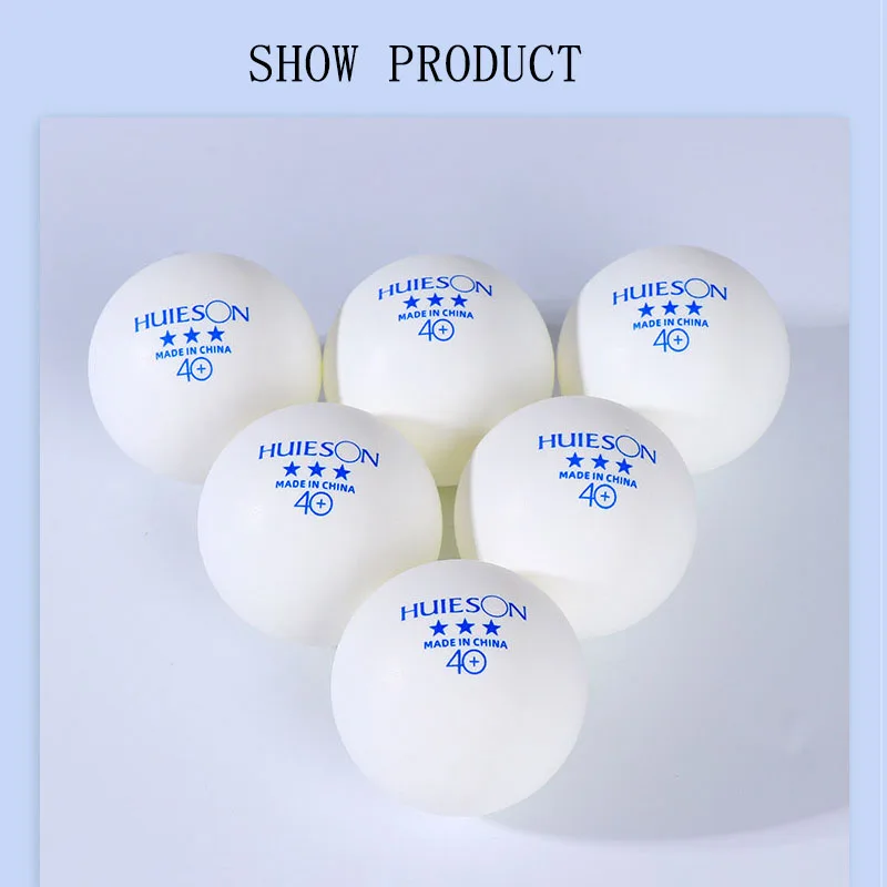 Professional Three Star Ping Pong Balls, 40+mm ABS Material,High Bounce Table Tennis Balls with Club Training