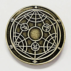 Full Metal Alchemist Transmutation Circle enamel pin retro metal badge Anime brooches Jewelry Accessories