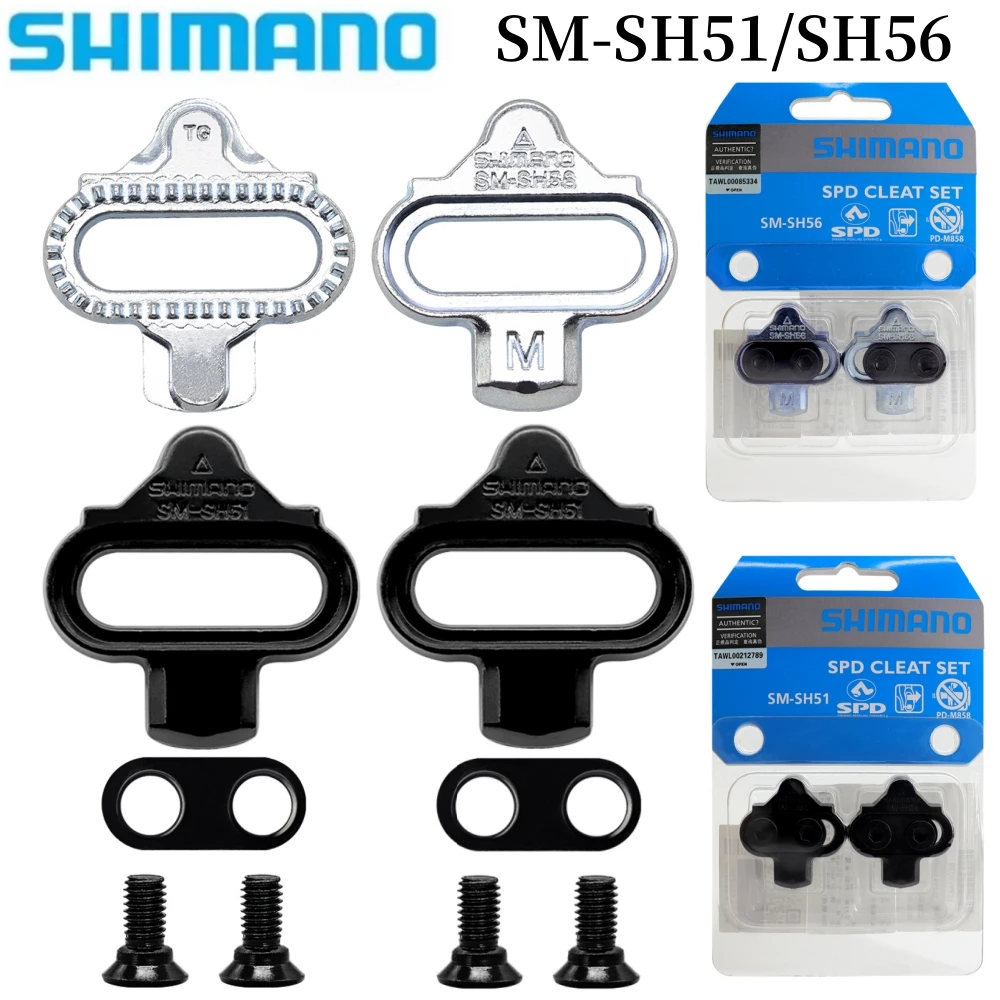 

SHIMANO SM SH51 SH56 MTB Bike Release Pedal Cleat SPD Moutain Bike Self-locking Pedal Cleats for M520 M540 Bicycle Pedals Parts