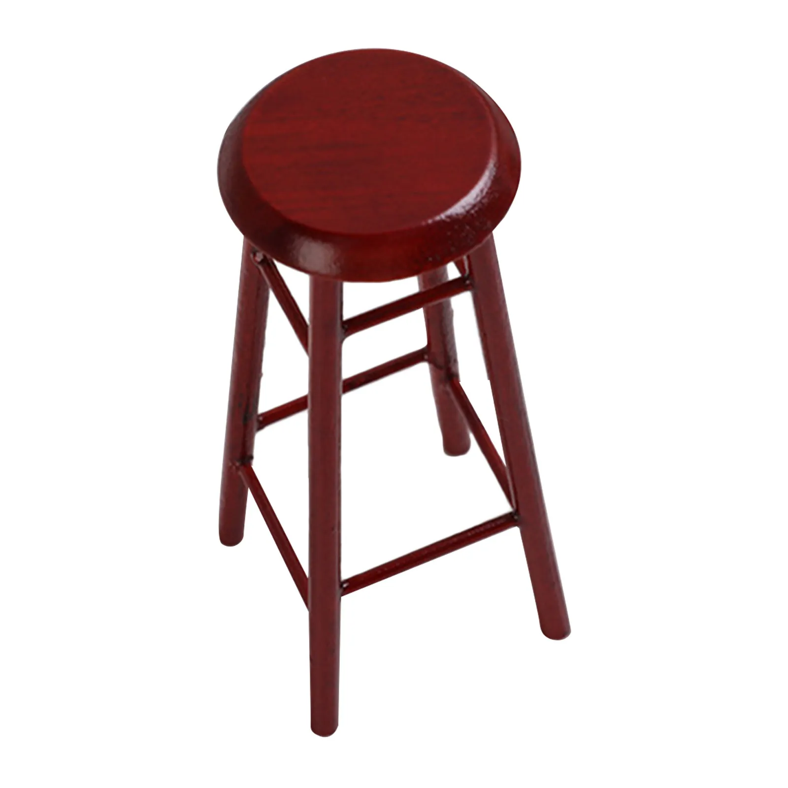 

1Pcs Mini Bar Stool Solid Color Miniature Furniture Creative Small Seat for DIY Craft Mini House Decor Supplies