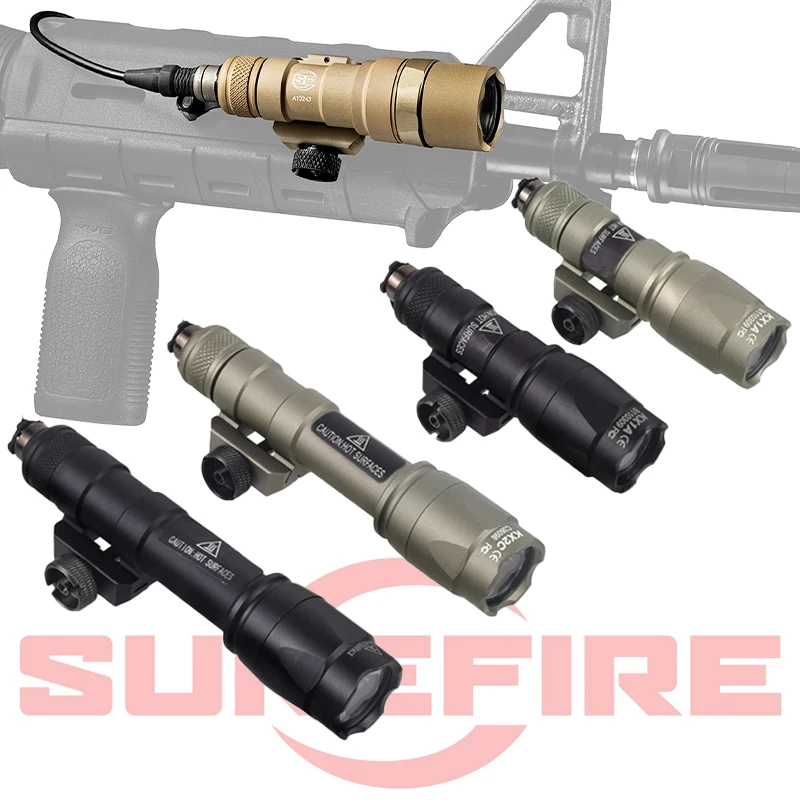

Тактический фонарь Surefire M300 M600 Series, мощный фонарик для страйкбола, тактический фонарь, переключатель винтовки MLOK Picatinny Rail
