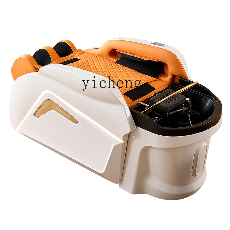 

ZKhigh-end water circulation automatic intelligent electric massage shampoo bed barber shop hair salon special with water heater