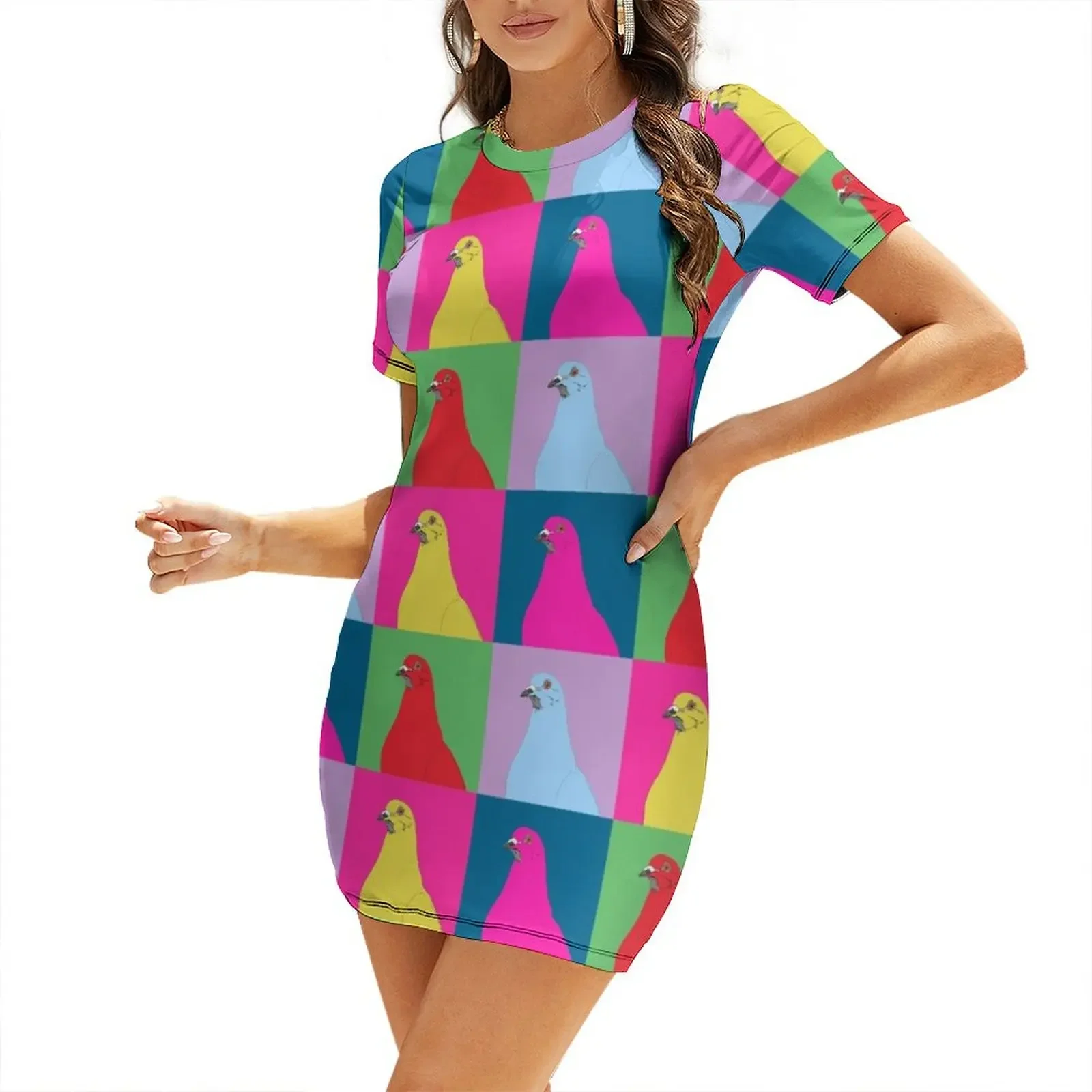 

Pigeon factory Short-Sleeved Dress elegant evening dresses for women 2025 Woman fashion sensual sexy dress for women Dress